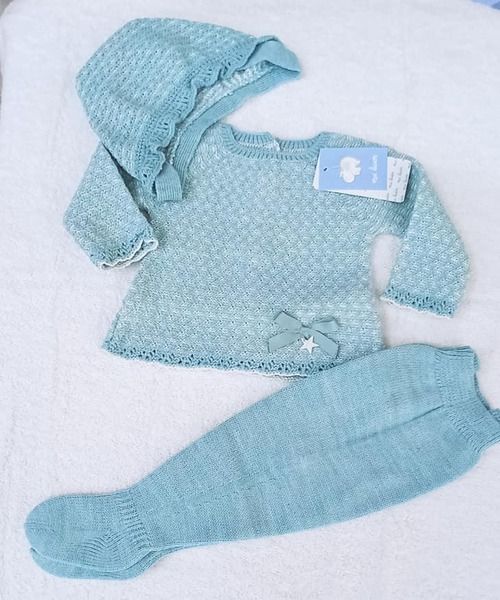 conjunto para bebé color azul claro